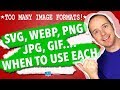 GIF, JPG, PNG, WebP, SVG Differences - When To Use Each One On Your Website