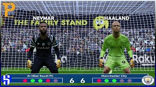 goalkeeper Neymar vs goalkeeper Haaland | Penalty Shootout #haland #mancity