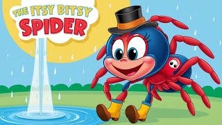 Itsy Bitsy Spider | Popular Nursery Rhymes \u0026 Kids Songs | Sing Along with Lyrics #educare #rhymes