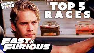 TOP 5 Races | Fast & Furious Saga | Screen Bites