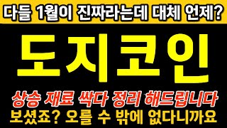 ★ 도지코인 ★다들 1월이 진짜라는데 대체 언제? 상승재료 싹다 정리해드립니다 #도지코인호재  #도지코인전망 #도지코인 #도지코인차트분석 #도지코인실시간 #도지코인상장폐지