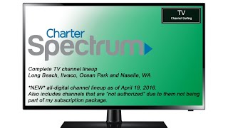 TV Channel Surfing: Charter Spectrum, Long Beach, WA [New All-Digital Lineup!]