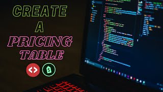 How to Create a Unique Pricing Table .......Basic Tutorial