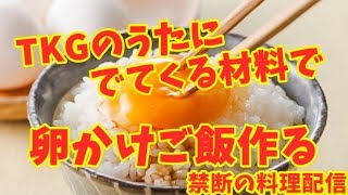 TKGのうたの歌詞に出てくる材料で卵かけご飯つくってみたｗｗｗｗ