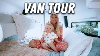 VAN TOUR | Sprinter Van Self Converted to a Tiny Home for Full Time Van Life