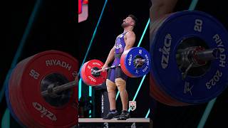 Mostafa Javadi (89kg 🇮🇷) 215kg / 474lbs C\u0026J🥇 + Backflip Slowmo! #weightlifting #slowmotion