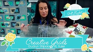 Creative Grids Gudrun Stripology XL Ruler | Fall Quilt Market 2019 | Fat Quarter Shop