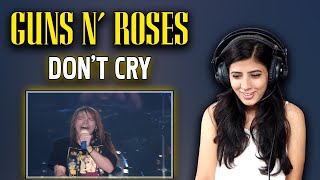 NEPALI GIRL REACTS TO GUNS N ROSES | DON'T CRY REACTION