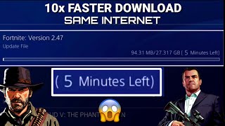 HOW TO BOOST DOWNLOAD SPEED ON PS4 WITH SAME INTERNET!