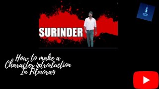 How to make an Intro of a character| Wondershare filmora9| SUPER SONIC