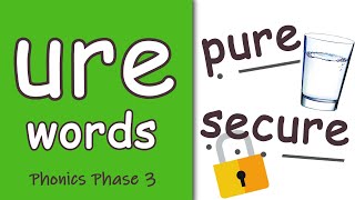 'ure' Words | Phonics Phase 3 | Segmenting & Blending