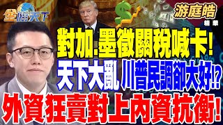 【精華】對加.墨徵關稅喊卡！天下大亂 川普民調卻大好！？ 外資狂賣對上內資抗衡！台PMI仍處擴張 不用怕！？ #游庭皓 #金臨天下  @tvbsmoney   20250204