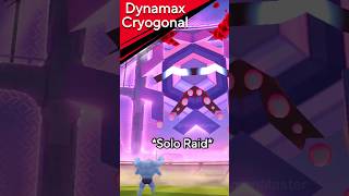 *SOLO* LEVEL 3 Dynamax CRYOGONAL Raid (Max Battle) in Pokemon GO.