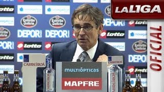 Rueda de Prensa de Vázquez tras el Deportivo de la Coruña (0-0) Atlético de Madrid - HD