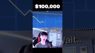 The Hardest $100,000 Challenge In Geometry Dash! #shorts