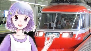 昭和レトロのロマンスカー「LSE」展望席で行こう！／ゆか×なな 名列車Travel 聖なる西東京編 Part.3【結月ゆかり鉄道旅実況】