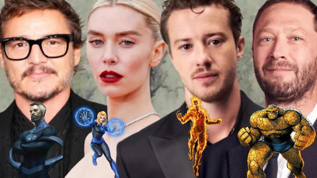 The Fantastic Four Forms With Pedro Pascal ,Vanessa Kirby ,Joseph Quinn ...