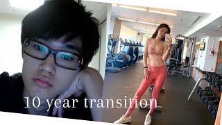 10 years transition timeline 2021 Male to Female #MTF