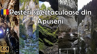 Pesteri spectaculoase din Apuseni, Romania: Meziad-Farcu-Scarisoara-Cetatile Ponorului-Susman-Vadu