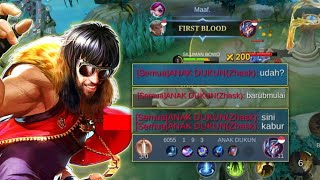 KETIKA LU BERANI NANTANGIN BOWO AUTO DI LOCK SAMPAI FEEDER | CHOU MOBILE LEGENDS