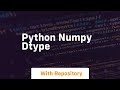 python numpy dtype