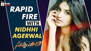 Nidhhi Agerwal FUNNY RAPID FIRE Round | Savyasachi Movie Interview | Naga Chaitanya | MM Keeravani