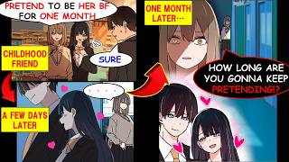 [Manga Dub] I Fake-Dated Her Friend for 1 Month. My Childhood Friend Lost It.[RomCom]