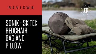 CARPologyTV - SONIK SK-TEK Bedchair, Bag \u0026 Pillow Review