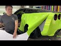 widebody corvette asmr wrap guide the hardest parts in real time