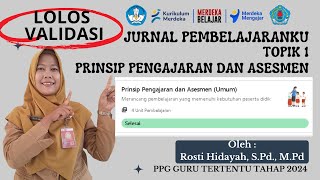 Jurnal Pembelajaranku Topik/ Modul 1 Prinsip Pengajaran dan Asesmen - Aksi Nyata PPG Guru Tertentu