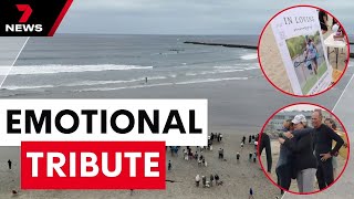 A special paddle-out tribute in honour of two murdered Perth brothers | 7 News A