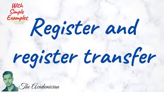 [COA 51] Register and register transfer