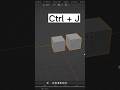 How to join and separate multiple objects in Blender. #3danimation #blender #shorts