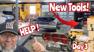 GARAGE RESCUE!!, What a MESS, Changes start NOW! New Tools and Equipment! Day 3