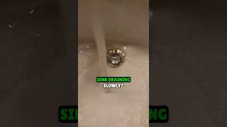 PRO TIP | Sink draining slow? Save yourself $300 | DIY plumbing fix