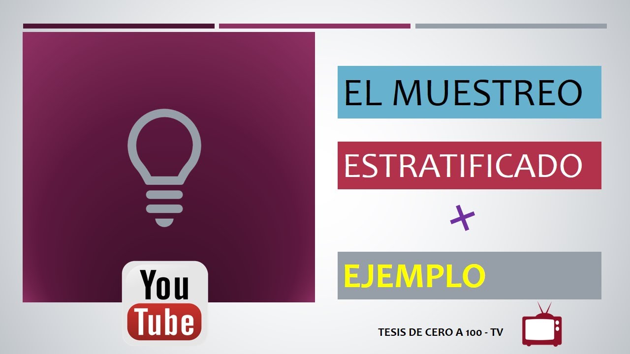 👉 El Muestreo Estratificado Más Ejemplo - YouTube