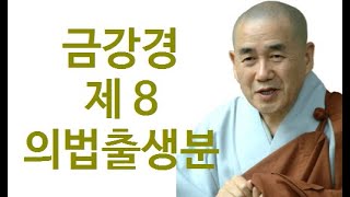 종범스님 법문-“금강경 제8 의법출생분”