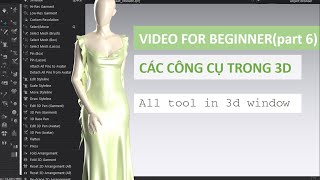 CÁC CÔNG CỤ TRONG CỬA SỔ 3D