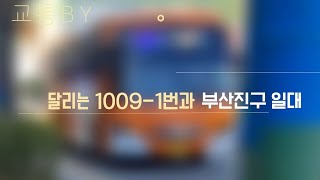 [FX116 하모니타고 부산진구투어]부산 1009-1번 버스 주행영상(촬영:2024/12/10)