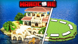 I Transformed an ENTIRE ISLAND in Hardcore Minecraft