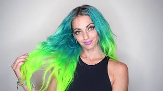 Neon Green Ombre Hair DIY Tutorial by #SallyCrew Charity | Sally Beauty