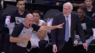 Gregg Popovich Gets Heated At Refs And Is Ejected Against Pelicans! Spurs vs Pelicans!