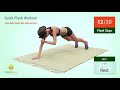 quick 8 minute plank workout belly breast butt back and core