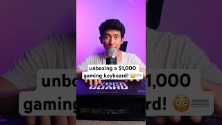 $1,000 keyboard unboxing! 😳⌨️ #asmr