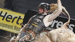 WINNING RIDE: Aaron Roy grits out 90 points on Trendon (PBR)