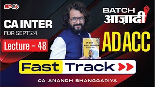 Lecture 48 I AS 7 I CA Intermediate Adv Account Fasttrack  By CA Anandh Bhanggariya