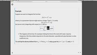 Python integration using scipy quad function