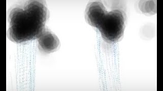 Convection, Cloud , Rain simulation in Processing