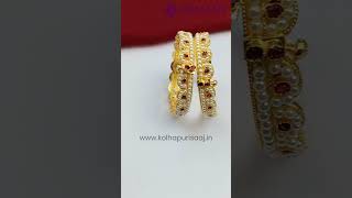 #wedding #jewelry #kolhapuri #bangles #traditional #unique #goldplated #viral #reel #unique #fashion