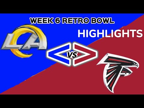 Rams Vs Falcons Week 6 Retro Bowl Game Highlights Youtube